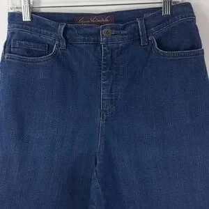 Gloria Vanderbilt Women's Straight Leg Capri Pants - Size 14 White With Pockets